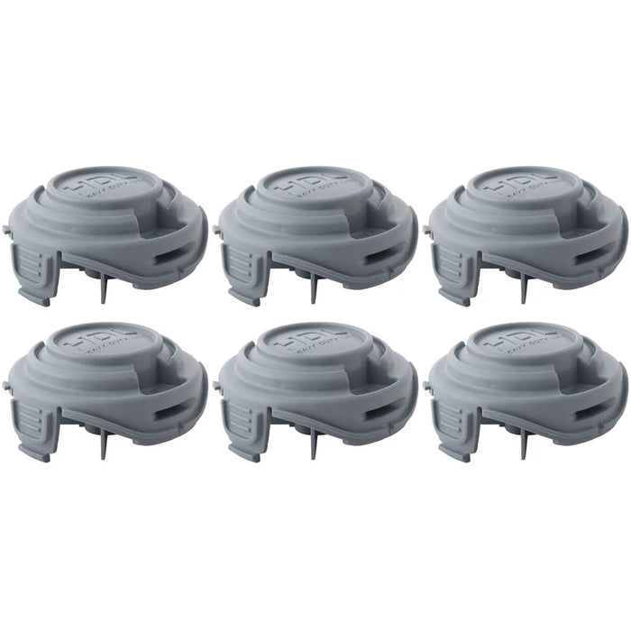 6Pcs For Black & Decker STC5433 Type 1 / STC5433PC Type 1 HDL ABS Heavy Duty Line Spool Cap, 90588530 - 1