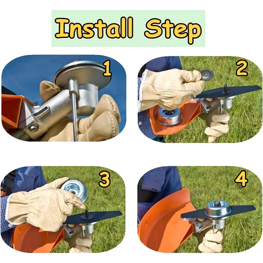 For Stihl FS120 / FS130 Trimmer Brush Cutter Metal Wrench Collar Nut Rider Plate Thrust Washer Accessory Kit - 4