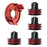 For AL-KO GTE 350 / GTE 450 / GTE 550 Lawn Trimmer 4 Line Spool + 1 Spool Cap Replacement Parts, 112966 - 1