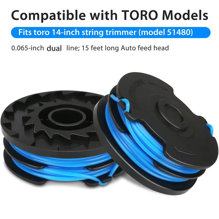 10PCS Replacement Spools for Toro Lawn Trimmer Wire Reels 88512 - 2