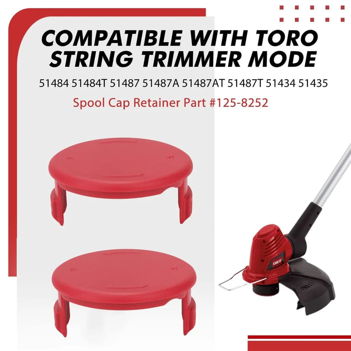 8Pcs Spool Cap for Toro Lawn Mower Replacement ABS Spool Cover, 125-8252 - 4
