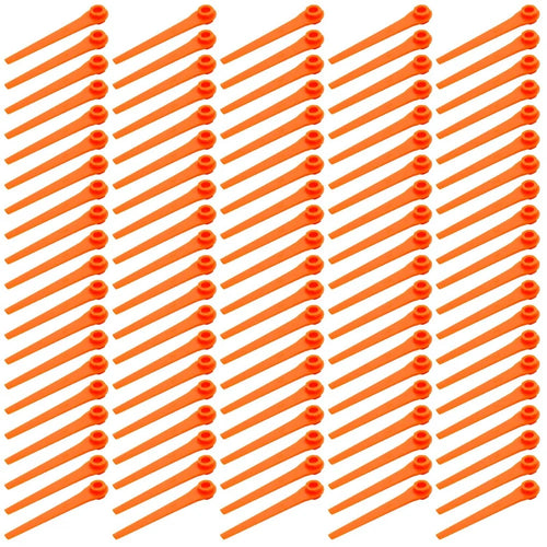 100Pcs for Gardena ABS Cutting Blades Lawn Mower Replacement Parts, 05368-20 - 1
