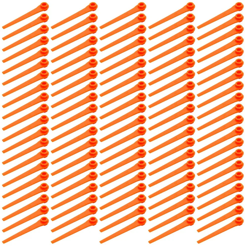 100Pcs for Gardena ABS Cutting Blades Lawn Mower Replacement Parts, 05368-20 - 1