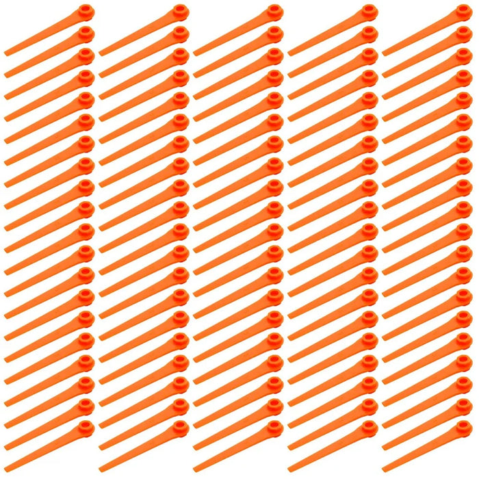 100Pcs for Gardena ABS Cutting Blades Lawn Mower Replacement Parts, 05368-20 - 1