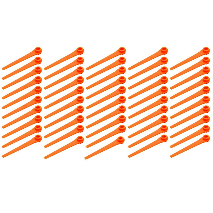 50Pcs for Gardena ABS Cutting Blades Lawn Mower Replacement Parts, 05368-20 - 1