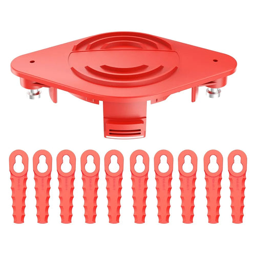 For Craftsman Trimmer 10PCS ABS Plastic Cutting Blades + 1PC Blade Disc (TLHGB-01) - 1