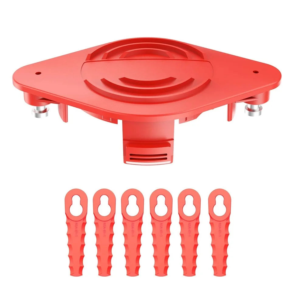 For Craftsman Trimmer 6PCS ABS Plastic Cutting Blades + 1PC Blade Disc (TLHGB-01) - 1