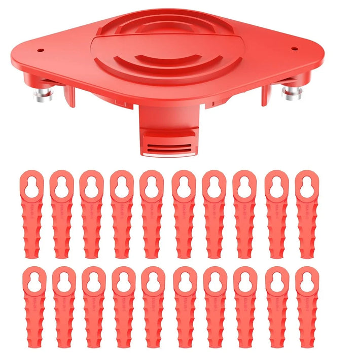 For Craftsman Trimmer 20PCS ABS Plastic Cutting Blades + 1PC Blade Disc (TLHGB-01) - 1