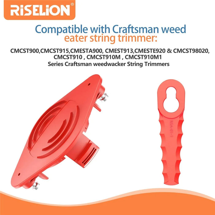 For Craftsman Trimmer 20PCS ABS Plastic Cutting Blades + 1PC Blade Disc (TLHGB-01) - 3