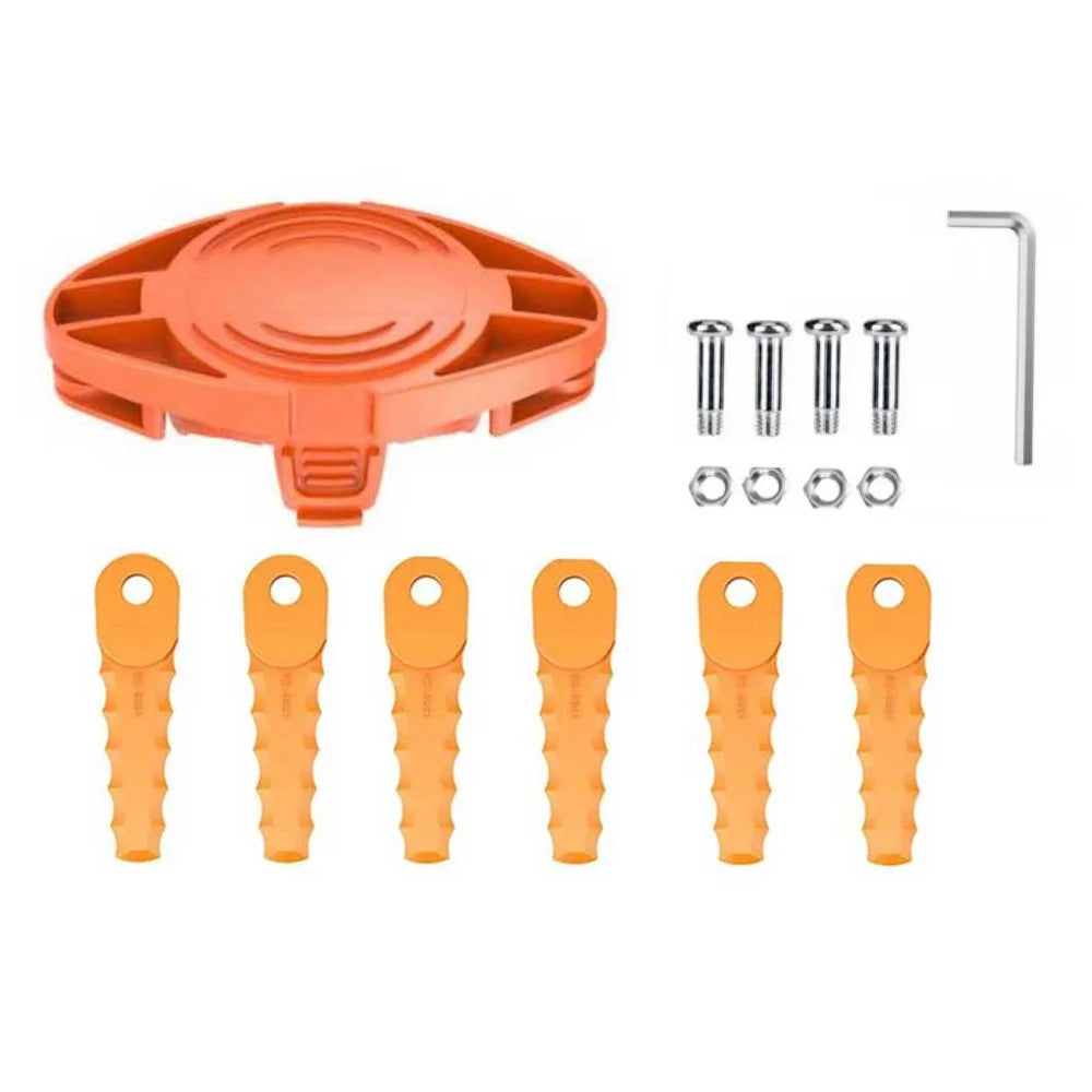 For Black & Decker Garden Lawn Mower Replacement Trimmer Head with 6 Blades - 1