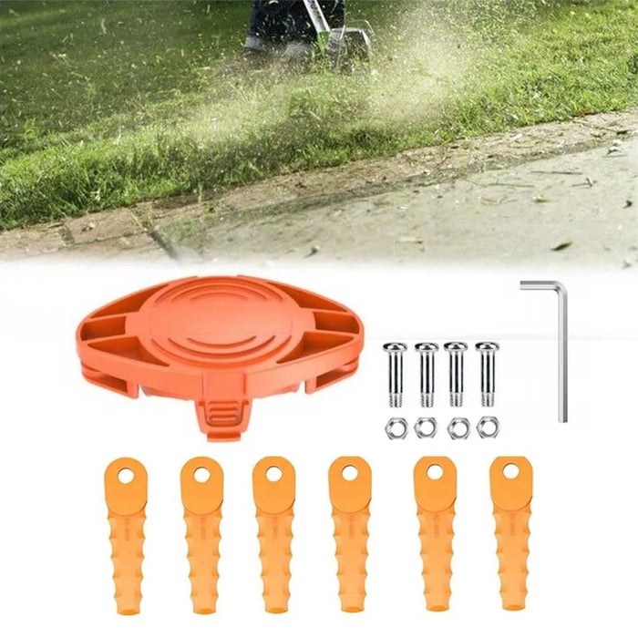 For Black & Decker Garden Lawn Mower Replacement Trimmer Head with 6 Blades - 2