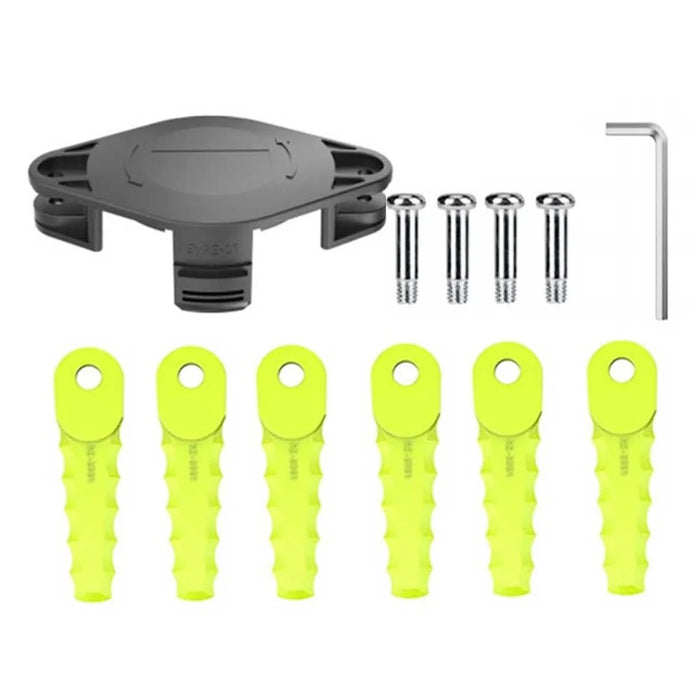 For Ryobi One+ Series Lawn Trimmer 6PCS Plastic Cutting Blades + 1PC Replacement Head (TLBR-01) - 1