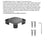 For Ryobi One+ Series Lawn Trimmer 6PCS Plastic Cutting Blades + 1PC Replacement Head (TLBR-01) - 3