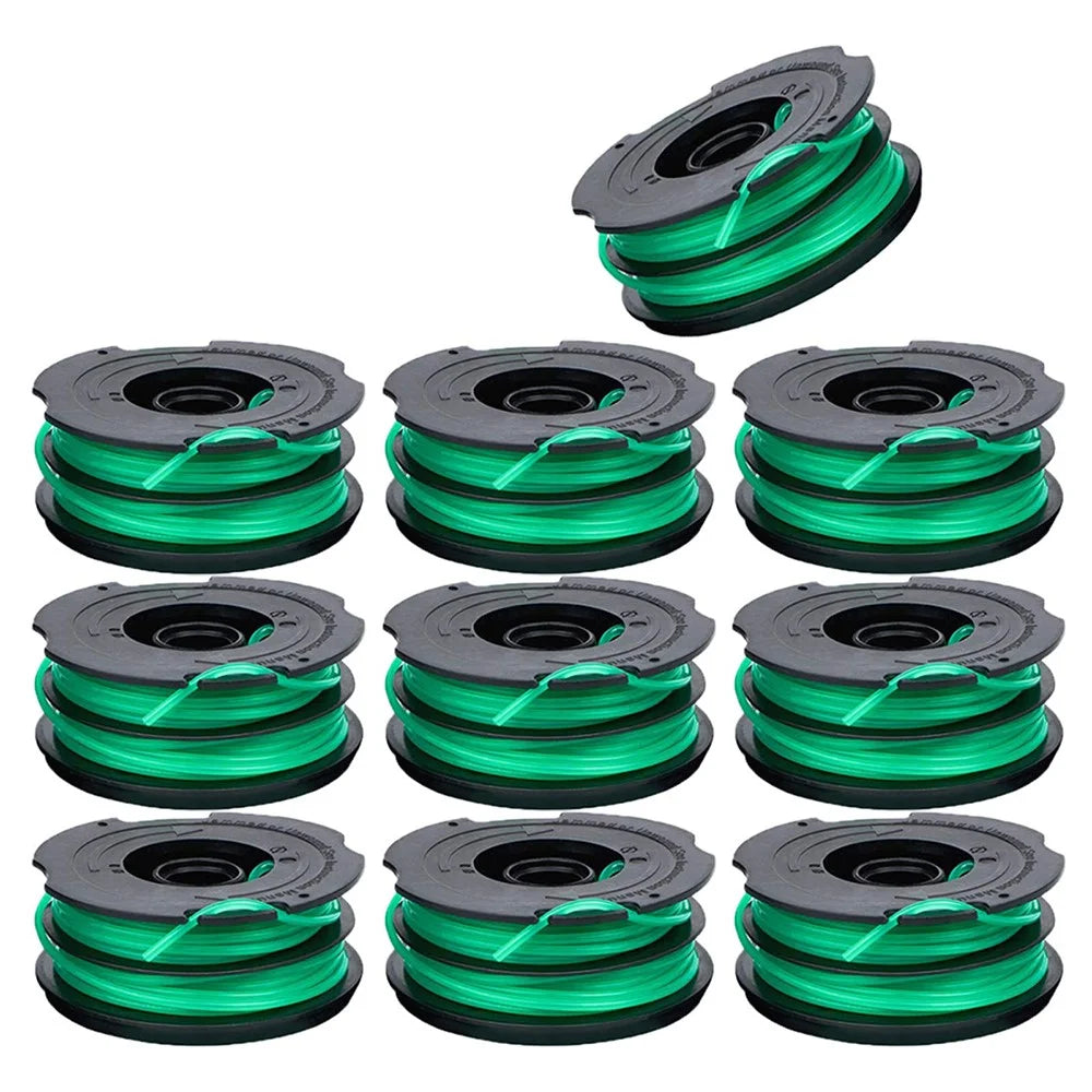 10Pcs Spool for Black & Decker GH1100 / GH1000 Type 4 / Type 3 / Type 2 / Type 1 Lawn Mower Part, DF-080-BKP - 1