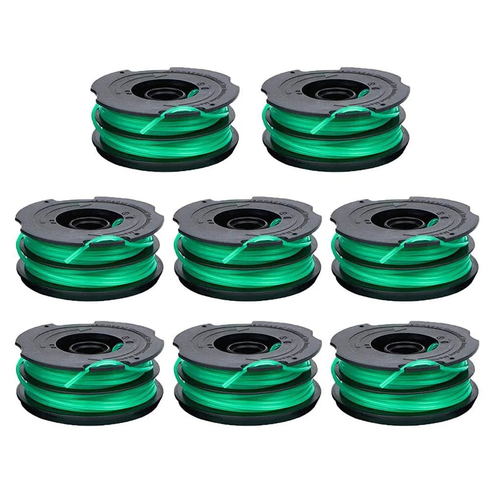 8Pcs Spool for Black & Decker GH1100 / GH1000 Type 4 / Type 3 / Type 2 / Type 1 Lawn Mower Part, DF-080-BKP - 1