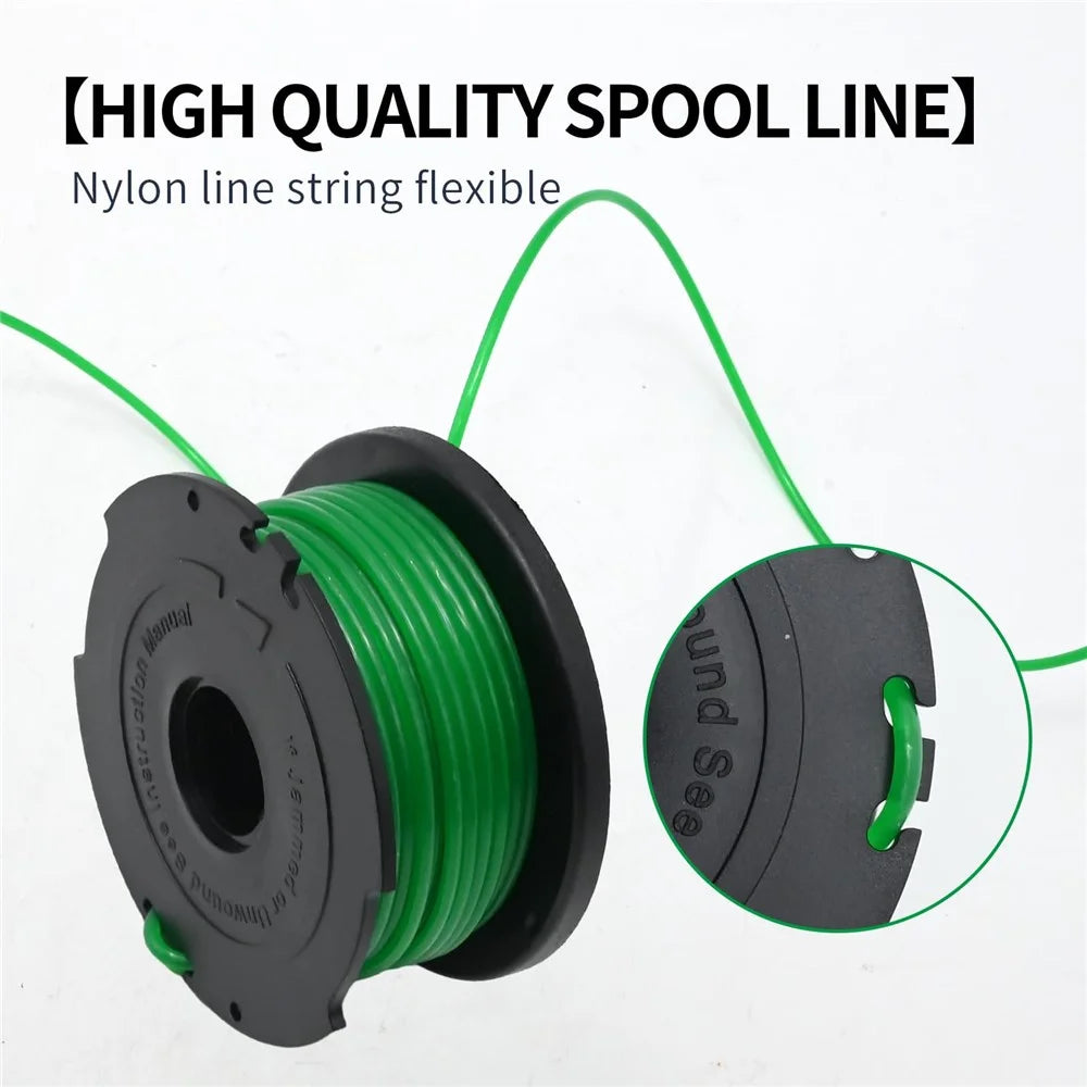 10Pcs Spool for Black & Decker GH3000 / GH3000R / LST540 / LST540B Lawn Mower Part, SF-080-BKP - 4