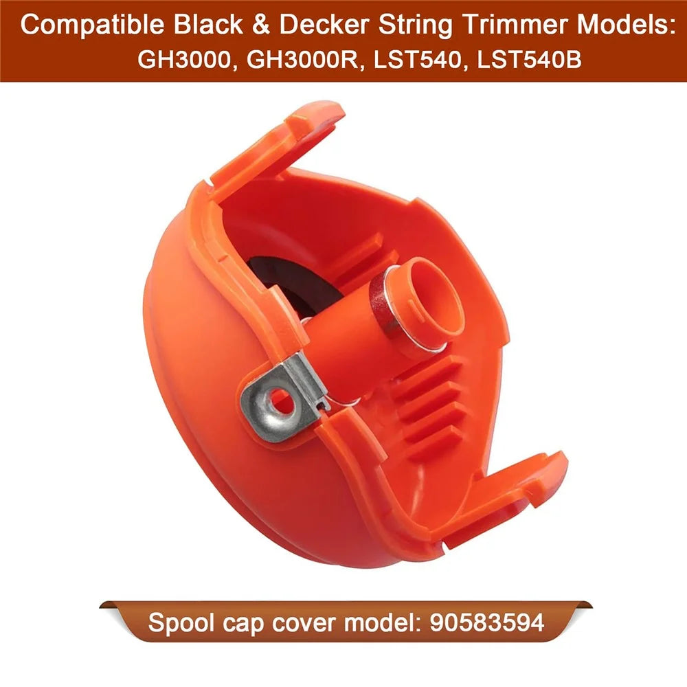 1Pc Spool Cap for Black & Decker GH3000 / GH3000R / LST540 / LST540B Lawn Mower Spare Part, 90583594 - 4