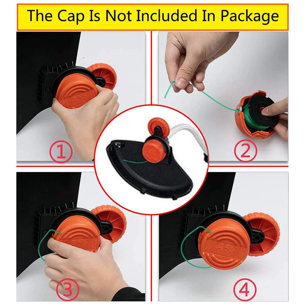 1Pc Spool Cap for Black & Decker GH3000 / GH3000R / LST540 / LST540B Lawn Mower Spare Part, 90583594 - 7