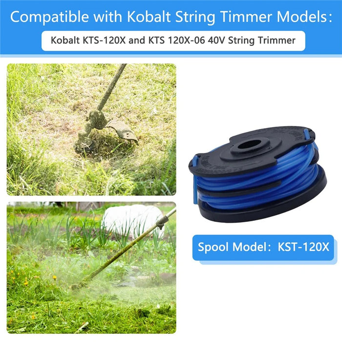 6Pcs TLG-03 Nylon Rope Line Spool for Kobalt KST 120X / 120X-06 Lawn Mower Replacement Part - 3