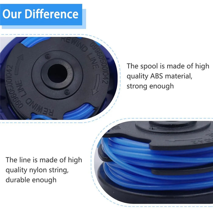 4Pcs TLG-03 Nylon Rope Line Spool for Kobalt KST 120X / 120X-06 Lawn Mower Replacement Part - 5