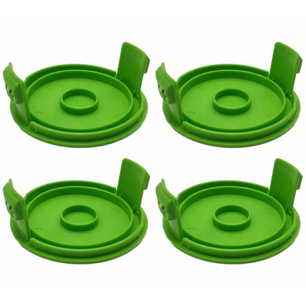 4Pcs Plastic Spool Cap for Greenworks 21272 / 21212 Lawn Mower Replacement Part, 3410468 - 1