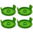 4Pcs Plastic Spool Cap for Greenworks 21272 / 21212 Lawn Mower Replacement Part, 3410468 - 1