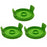 3Pcs Plastic Spool Cap for Greenworks 21272 / 21212 Lawn Mower Replacement Part, 3410468 - 1
