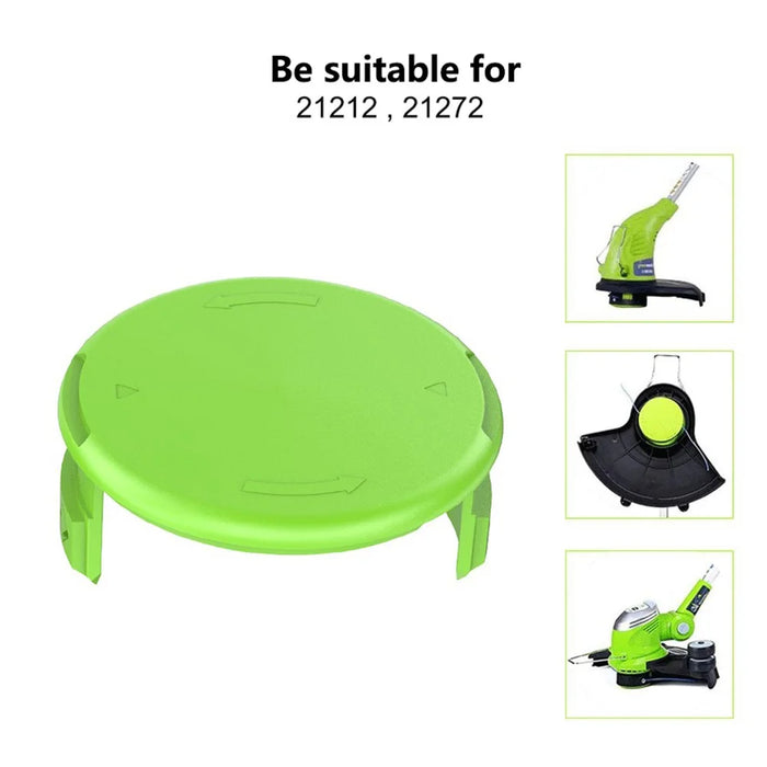 2Pcs Plastic Spool Cap for Greenworks 21272 / 21212 Lawn Mower Replacement Part, 3410468 - 3