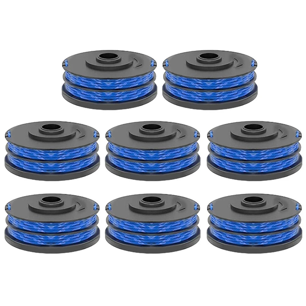 8Pcs RAC123 Lawn Mower Line Spool for Ryobi RLT6030 / RLT5127 / RLT5027 / RLT4125 / RLT4027 Grass Trimmer Replacement Part, 5132002671 - 1