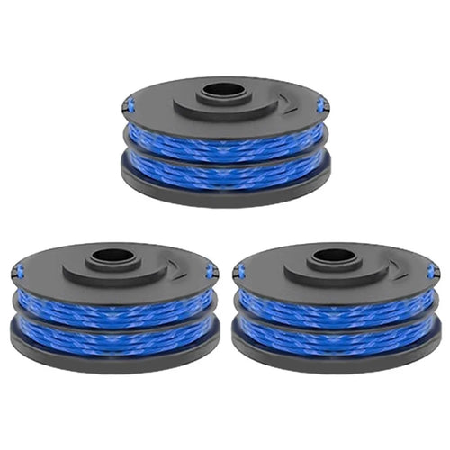 3Pcs RAC123 Lawn Mower Line Spool for Ryobi RLT6030 / RLT5127 / RLT5027 / RLT4125 / RLT4027 Grass Trimmer Replacement Part, 5132002671 - 1