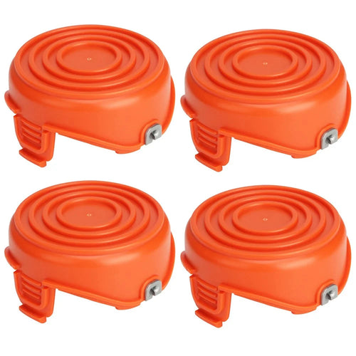 4Pcs Spool Cap for Black & Decker GH750  /  GH710  /  GH700 Lawn Mower, DF-065-BKP / RC-065-P&90517175 - 1