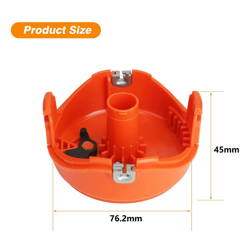 1Pc Spool Cap for Black & Decker GH750  /  GH710  /  GH700 Lawn Mower, DF-065-BKP / RC-065-P&90517175 - 7