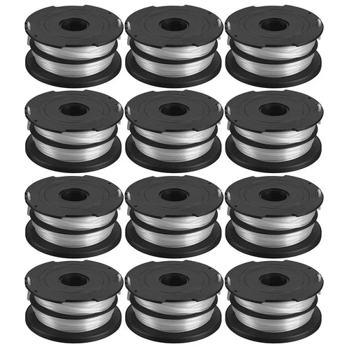 12Pcs For Black & Decker GH750  /  GH710  /  GH700 Line Spools Lawn Mower Line Reels, DF-065-BKP - 1