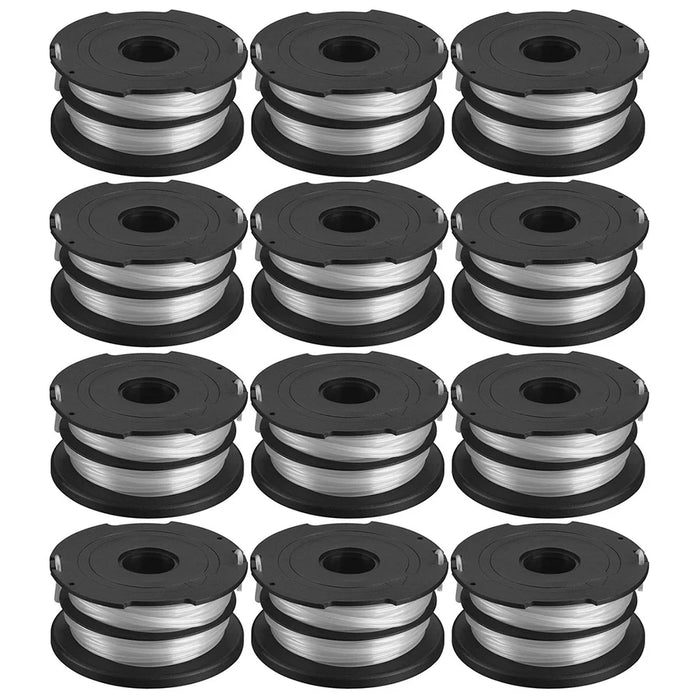 12Pcs For Black & Decker GH750  /  GH710  /  GH700 Line Spools Lawn Mower Line Reels, DF-065-BKP - 1