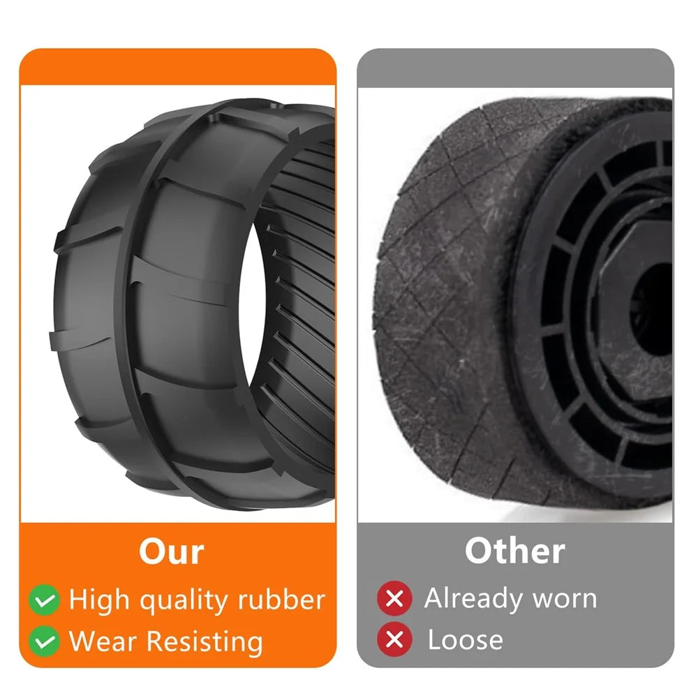 2Pcs Rubber Wheel Protector for Worx Landroid M1000 / M700 / M500 Plus / M500 / S300 Lawn Mower Part, RSXJ0002 - 3