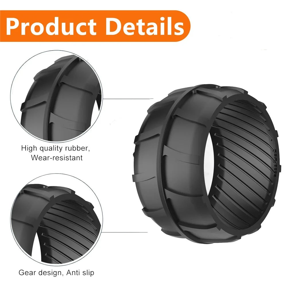 2Pcs Rubber Wheel Protector for Worx Landroid M1000 / M700 / M500 Plus / M500 / S300 Lawn Mower Part, RSXJ0002 - 6