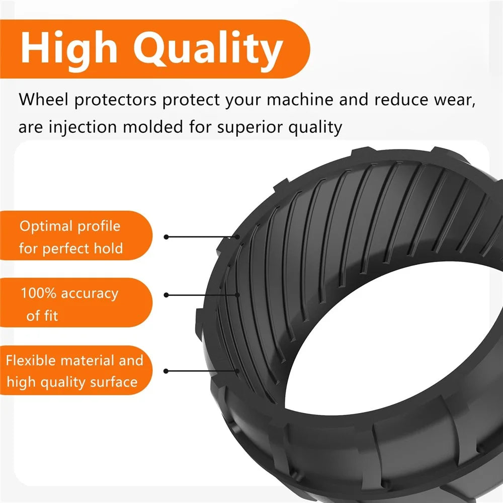 1Pc Rubber Wheel Protector for Worx Landroid M1000 / M700 / M500 Plus / M500 / S300 Lawn Mower Part, RSXJ0002 - 5
