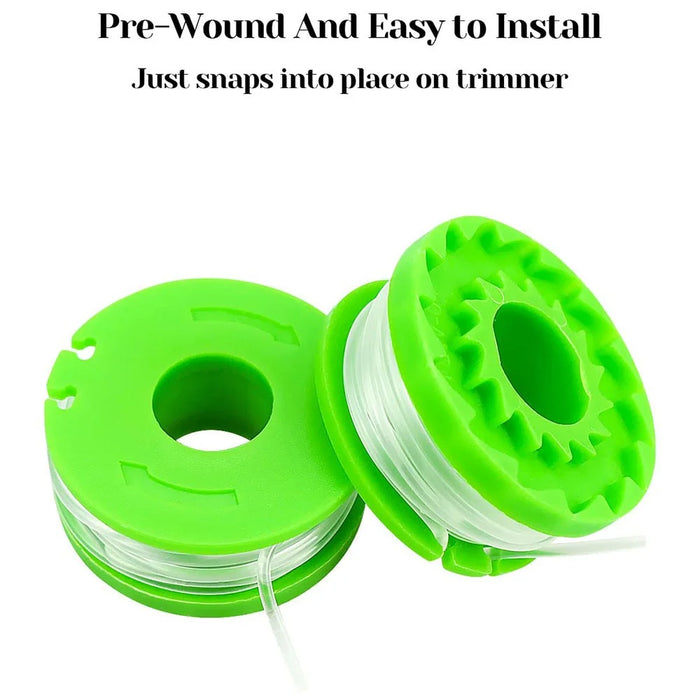 8PCS RS90121 Nylon Line Spools for Earthwise CST00012 / LST10012 / CST12010 Lawn Trimmer Wire Reels - 2