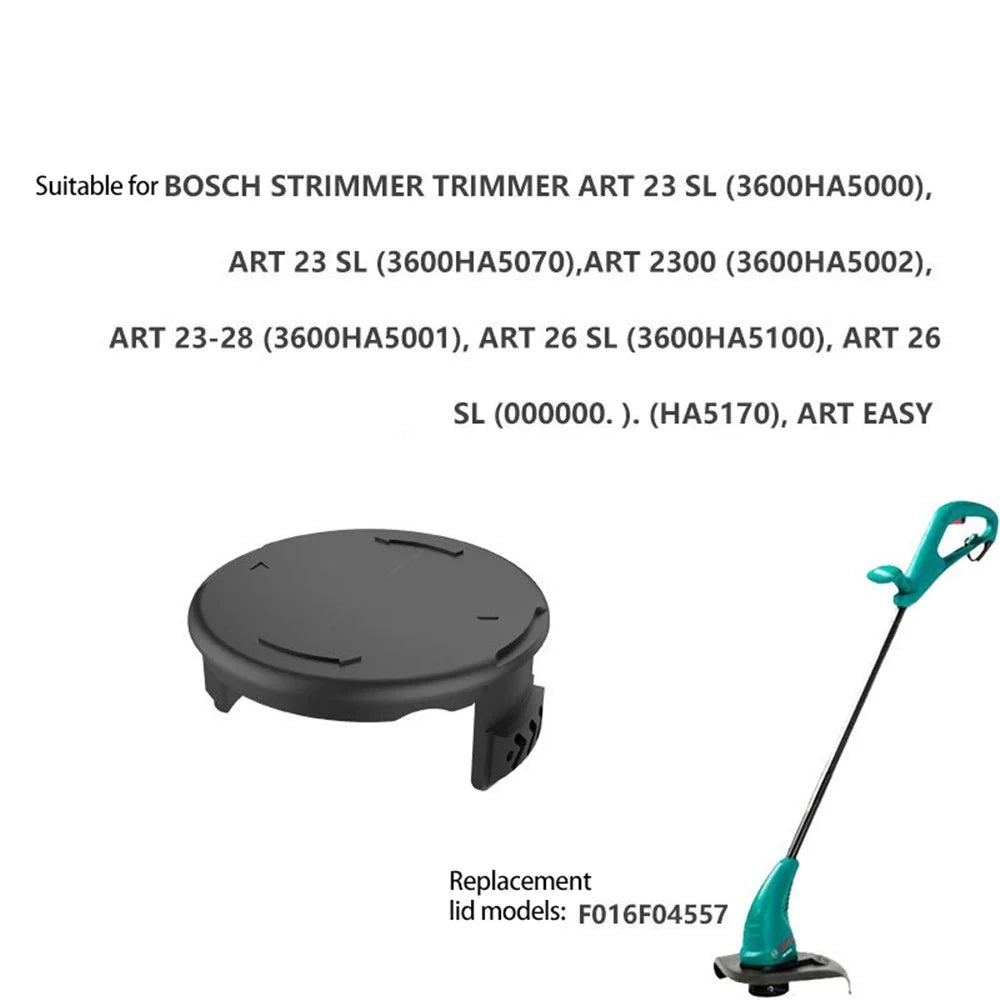 1Pc F016F04557 For BOSCH ART 23 SL String Line Trimmer Spool Cover Lawn Mower ABS Spool Cover - 3