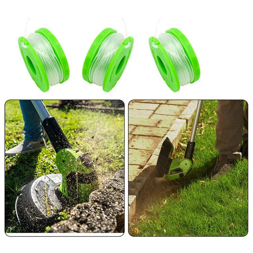 3PCS RS90121 Nylon Line Spools for Earthwise CST00012 / LST10012 / CST12010 Lawn Trimmer Wire Reels - 5