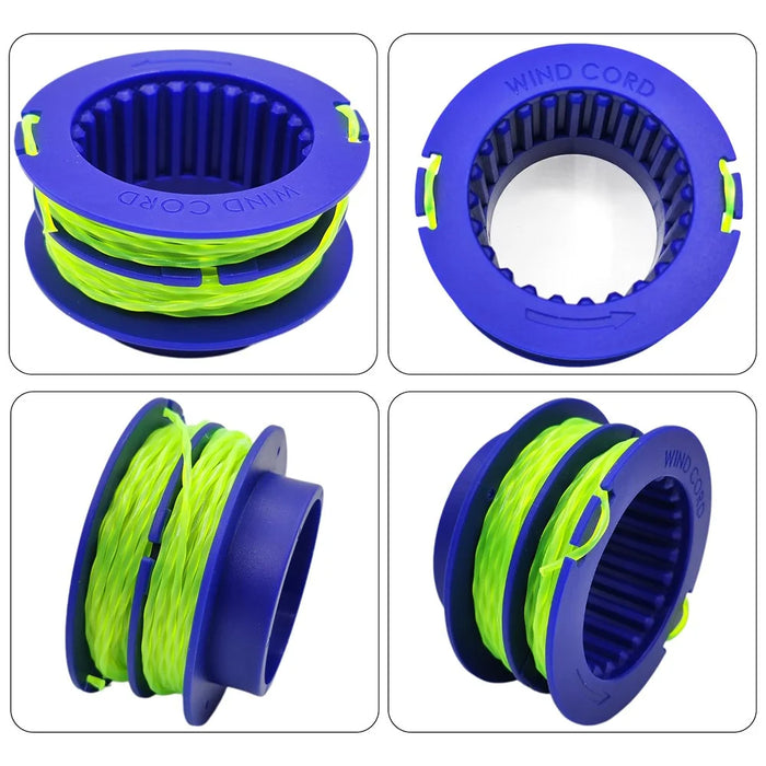 4PCS TLEG-01 ABS Spools for Kobalt KST 1124B-03 / KLS 124-03 24V Lawn Trimmer Nylon Wire Trimming Head - 2