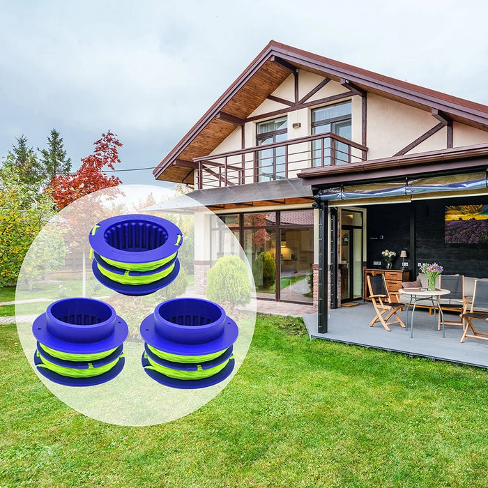 4PCS TLEG-01 ABS Spools for Kobalt KST 1124B-03 / KLS 124-03 24V Lawn Trimmer Nylon Wire Trimming Head - 6