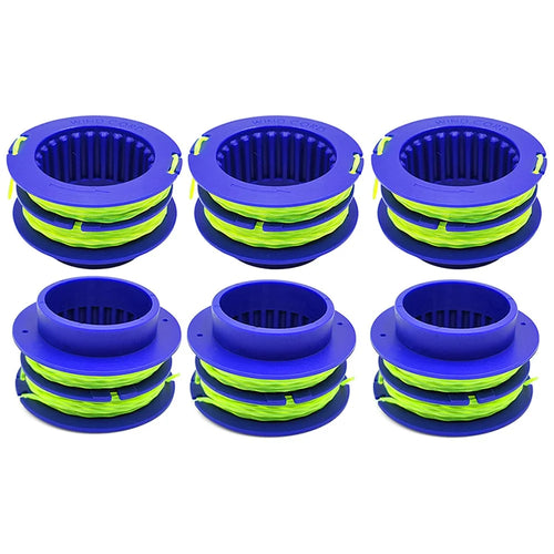 6PCS TLEG-01 ABS Spools for Kobalt KST 1124B-03 / KLS 124-03 24V Lawn Trimmer Nylon Wire Trimming Head - 1