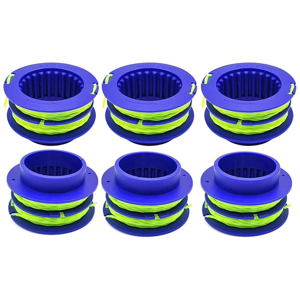 6PCS TLEG-01 ABS Spools for Kobalt KST 1124B-03 / KLS 124-03 24V Lawn Trimmer Nylon Wire Trimming Head - 1