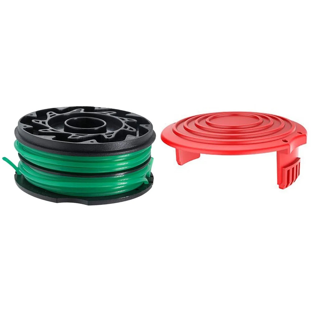 For Black & Decker Lawn Mower 1 DF-080-BKP Nylon Wire Spool + 1 RS0011 Spool Cap - 1