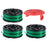 For Black & Decker Lawn Mower 3 DF-080-BKP Nylon Wire Spools + 1 RS0011 Spool Cap - 1