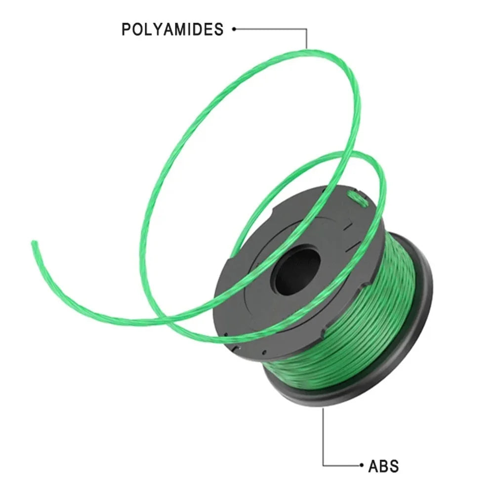 2PCS A6486 ABS Spool for Black & Decker Lawn Mower Nylon Wire Trimming Head - 2