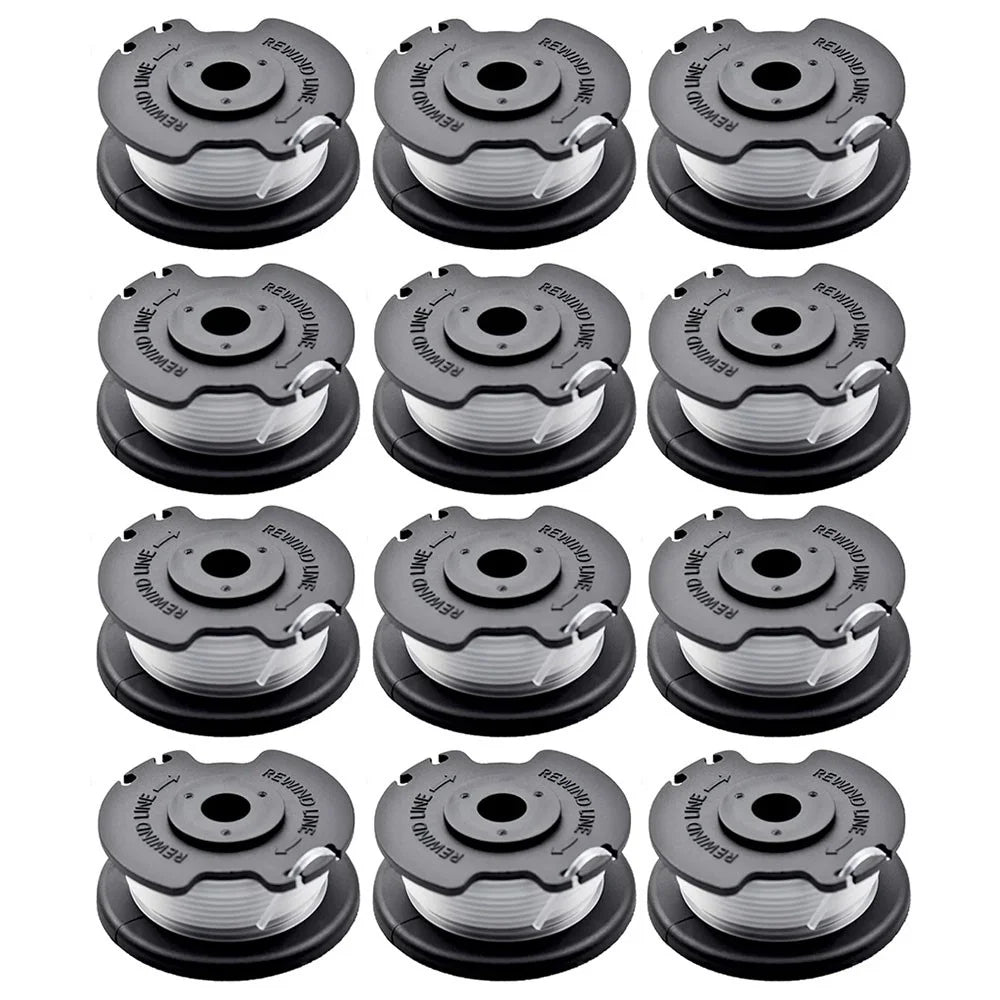 12PCS TLE-03 Spool for Einhell GE-CT 18 / 28 Li TC / GE-CT 18 / 28 Li Lawn Mower Nylon Trimming Wire Reel - 1