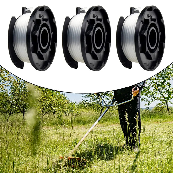 6PCS TLE-03 Spool for Einhell GE-CT 18 / 28 Li TC / GE-CT 18 / 28 Li Lawn Mower Nylon Trimming Wire Reel - 2