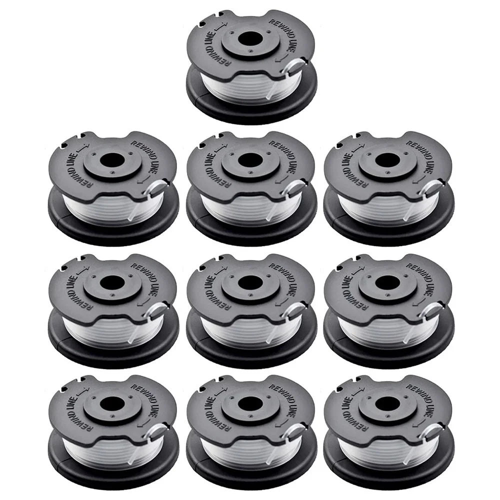 10PCS TLE-03 Spool for Einhell GE-CT 18 / 28 Li TC / GE-CT 18 / 28 Li Lawn Mower Nylon Trimming Wire Reel - 1